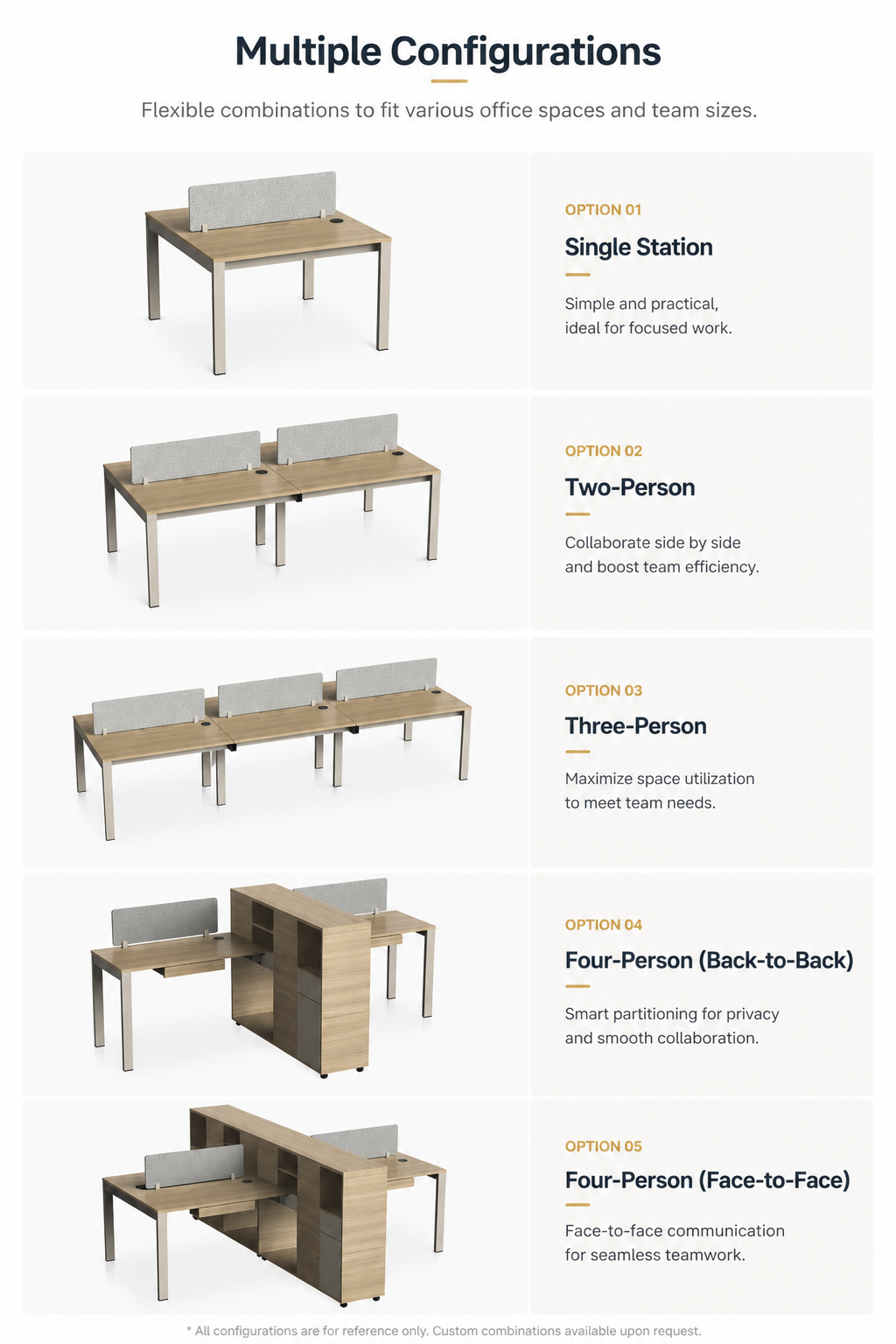 office desk, work desk, employee desk, computer desk, for work, tasks, office use, durable, spacious tabletop (复制)