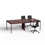 long solid color office desk