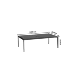 long solid color office desk