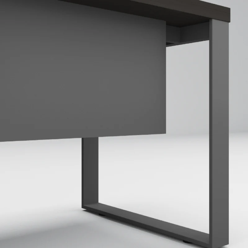 light wood grain desk, khaki, for office use, home office, wide legs (复制)