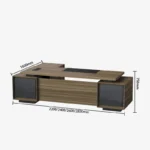 executive desks, ceo desks, wooden desks, large capacity executive desks, with a privacy panel and side cabinets