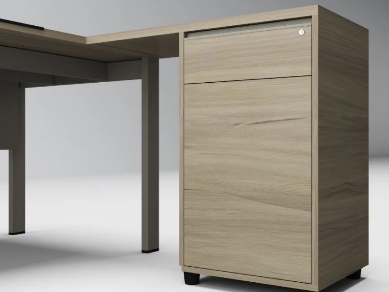 solid color, high quality desk with document storage (复制)