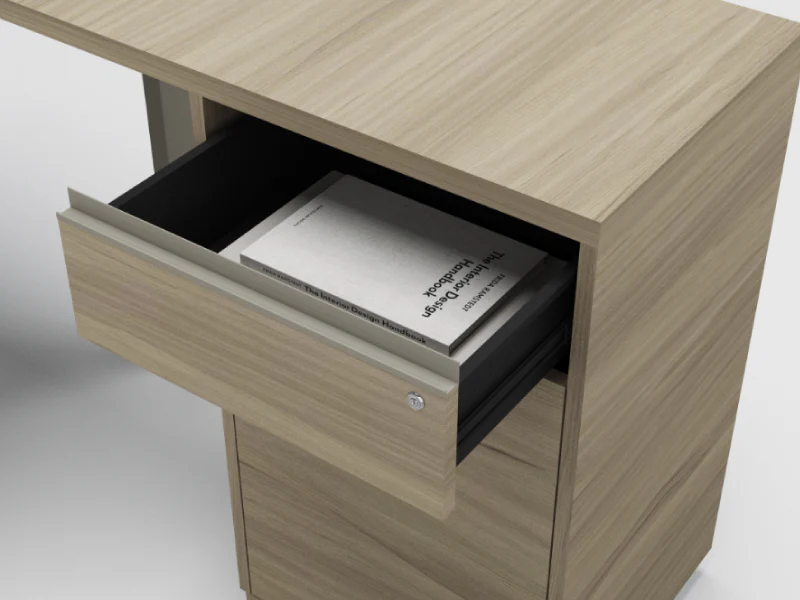 solid color, high quality desk with document storage (复制)