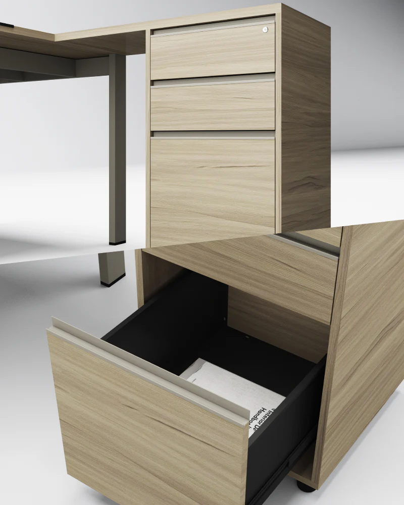 solid color, high quality desk with document storage (复制)