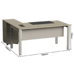 solid color, high quality desk with document storage (复制)