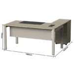 solid color, high quality desk with document storage (复制)