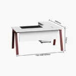home office style solid color desk (set)