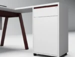 home office style solid color desk (set)