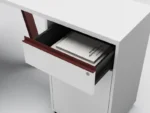 home office style solid color desk (set)