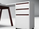 home office style solid color desk (set)