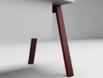 home office style solid color desk (set)