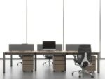office desk, work desk, employee desk, computer desk, for work, tasks, office use, durable, spacious tabletop (复制)
