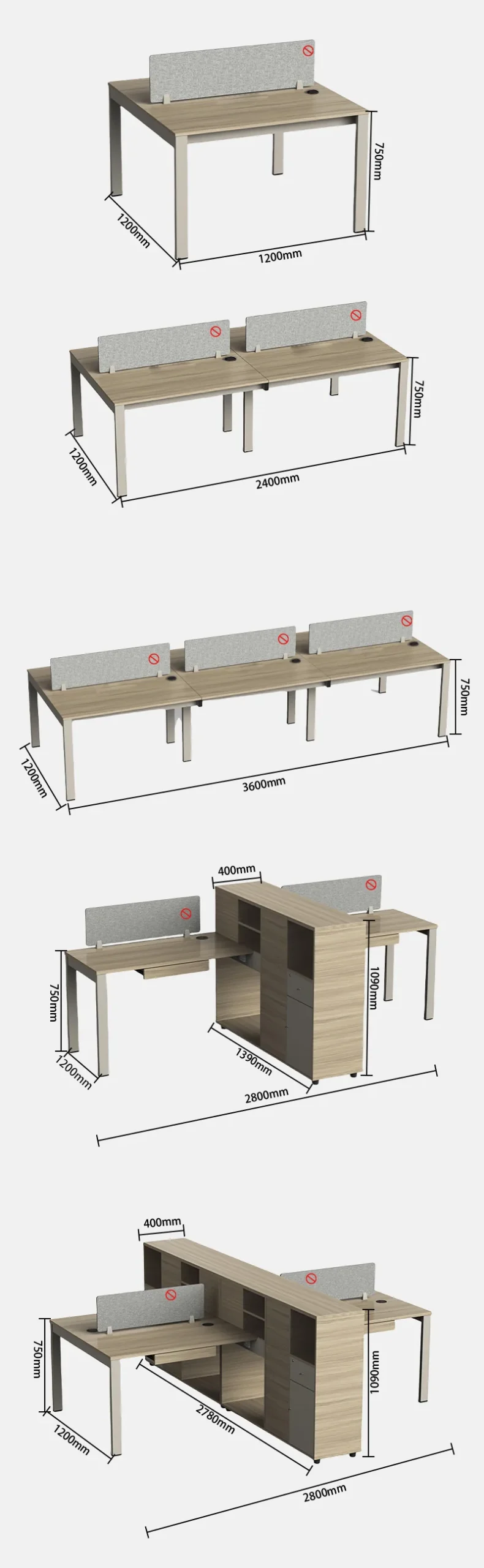 office desk, work desk, employee desk, computer desk, for work, tasks, office use, durable, spacious tabletop (复制)