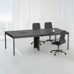 long solid color office desk