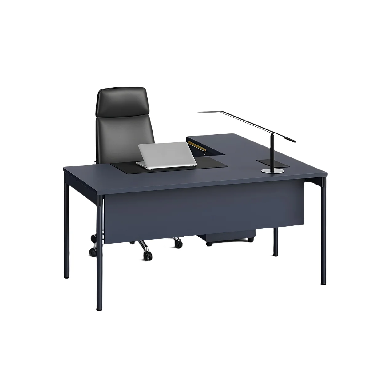 solid color, high quality desk with document storage