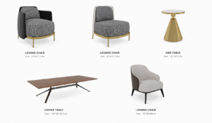 modern office waiting area & meeting lounge furniture set, complete seating solution with modular booth, lounge chair, side table & ottoman, upholstered fabric for commercial & public spaces (复制)