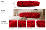 creative braided lounge sofa