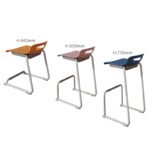 institutional stacking chair, features radiating vent holes on backrest, powder coated base & extreme temperature feet (复制)