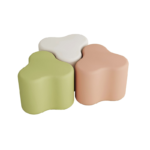 durable & safe, high rigidity pe rotomolded kids stool, 3 leaf music stool freely configurable, anti slip wear resistant base