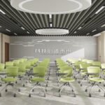 conference room chair wheel training study plastic chair lecture hall school training student chair with writing tablet board