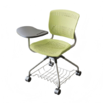 conference room chair wheel training study plastic chair lecture hall school training student chair with writing tablet board