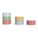 library/cafe mobile round stool with wheels, removable linen cushion for easy cleaning