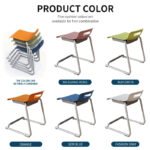 institutional stacking chair, features radiating vent holes on backrest, powder coated base & extreme temperature feet (复制)