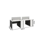 office desk, work desk, employee desk, computer desk, for work, tasks, office use, durable board material, spacious tabletop, ygz xy p010