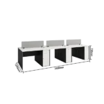 office desk, work desk, employee desk, computer desk, for work, tasks, office use, durable board material, spacious tabletop, ygz xy p010