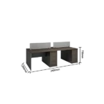 office desk, work desk, employee desk, computer desk, for work, tasks, office use, durable board material, spacious tabletop, ygz xy p010