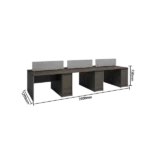 office desk, work desk, employee desk, computer desk, for work, tasks, office use, durable board material, spacious tabletop, ygz xy p010