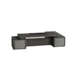 executive desk, president's desk, wooden desk, for executive office, work desk, office desk, wood grain finish, large capacity, with modesty panel and side cabinet, lbz xy p009